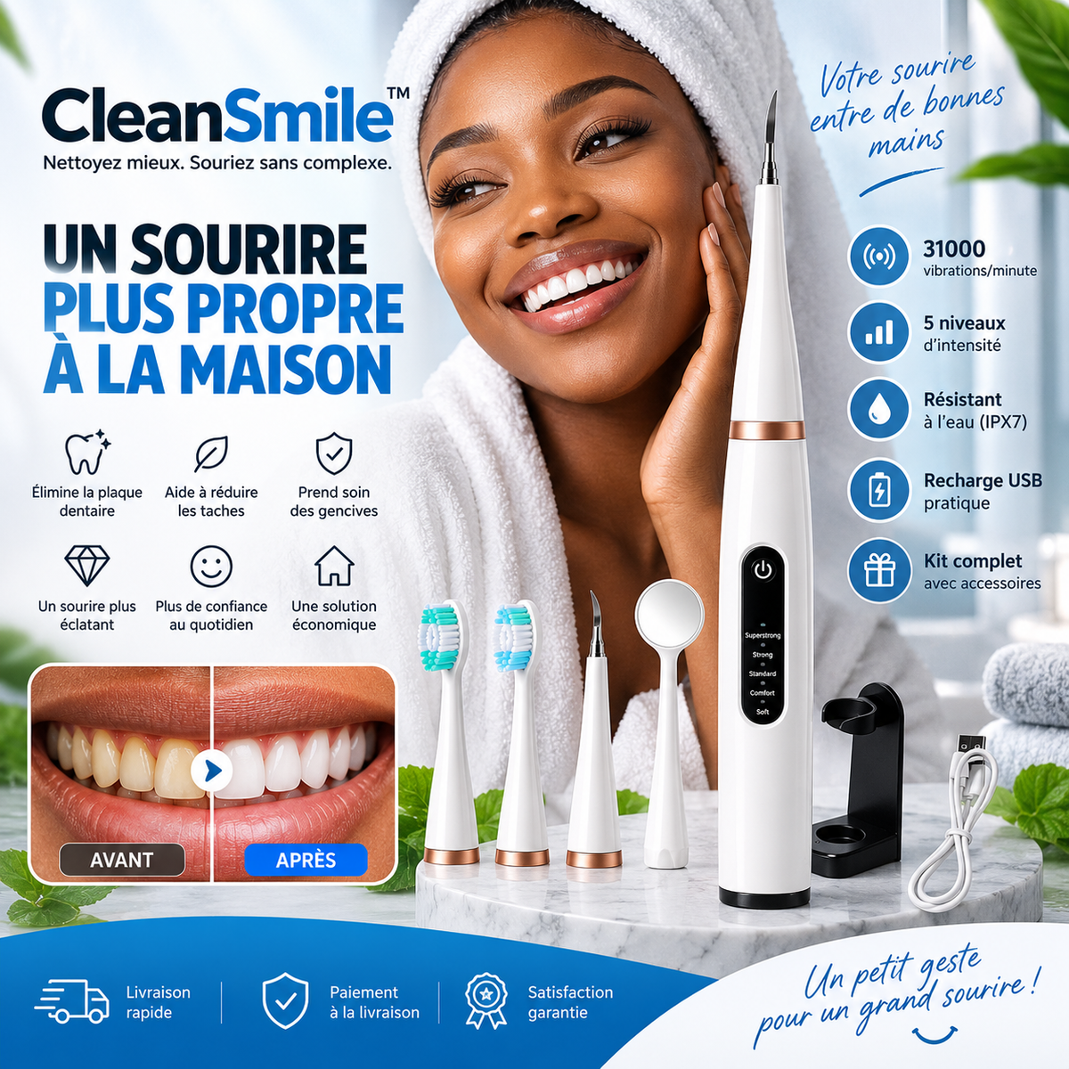 CleanSmile™, Votre sourire mérite mieux qu'une simple brosse.